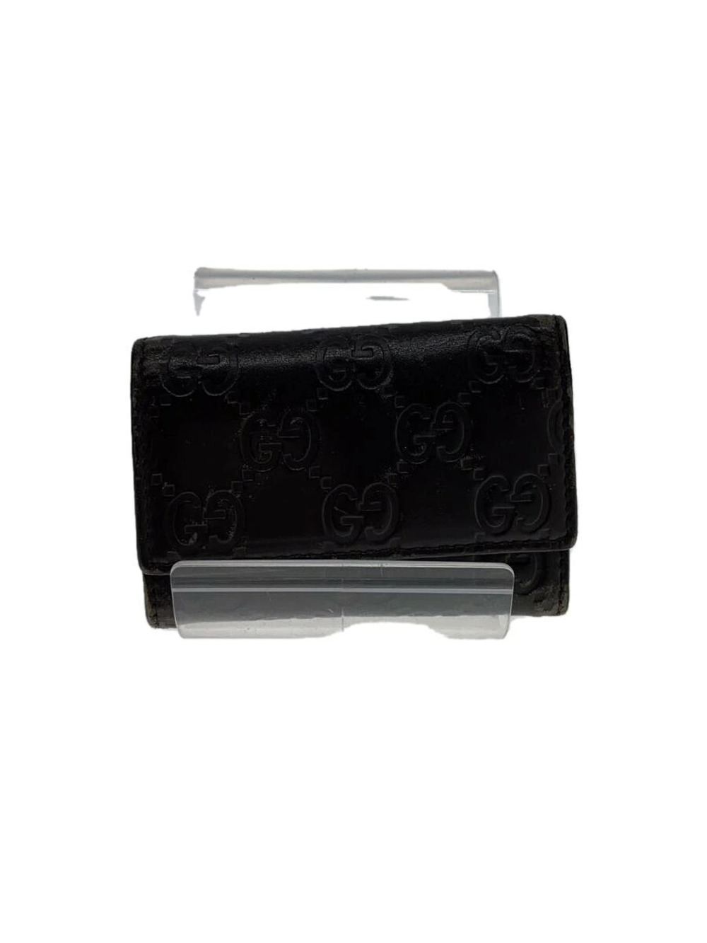 Gucci Key Case Wallet Leather Brown All over